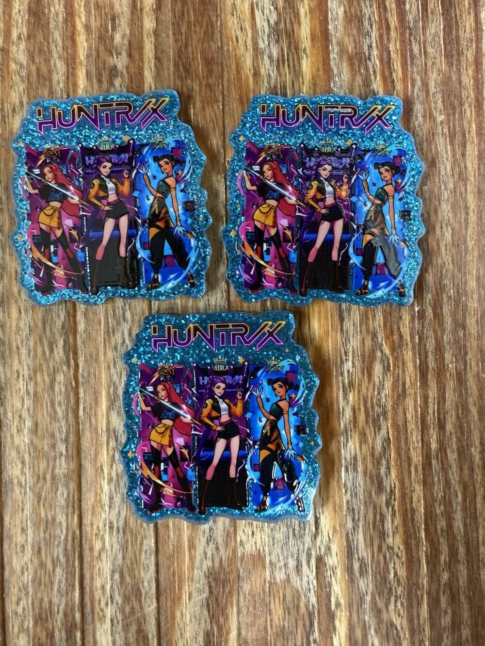 3 Pc Demon Hunters Acrylic Flatbacks